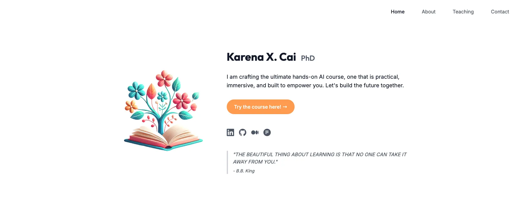 Karena Cai website